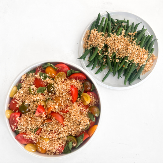 The Golden Finish: A Crispy, Savoury Topper Perfect for Summer Vegetables