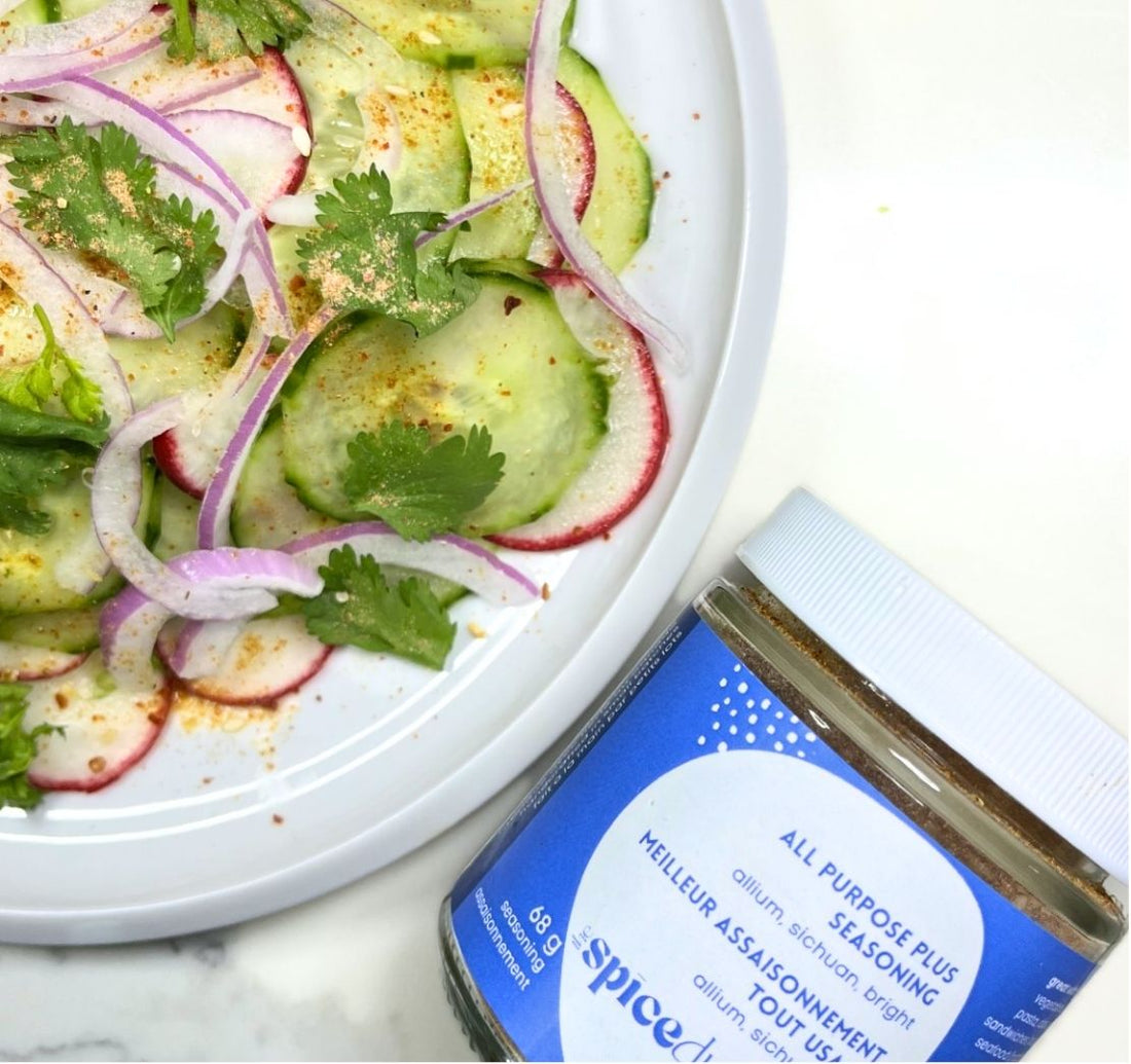 easy salad cucumber seasoning