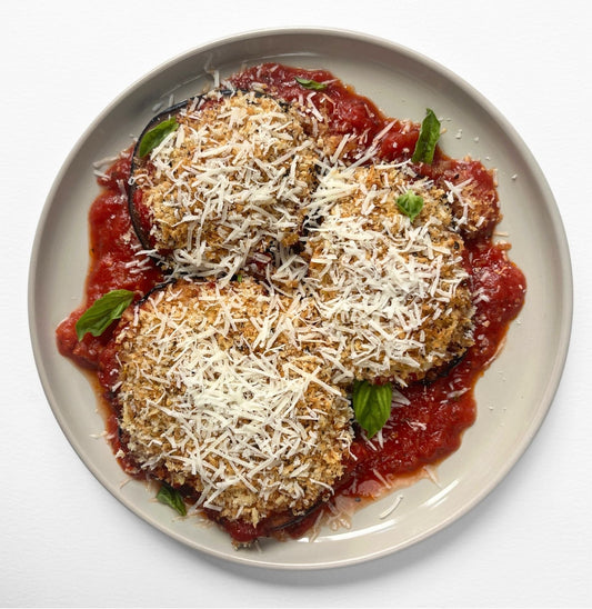 Lazy Night Eggplant Parmesan — Minus the Fry