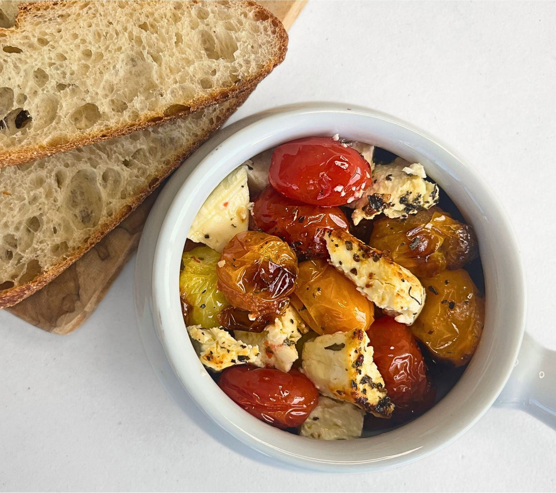 Beyond the Tomato: A Bruschetta Series, Part 3 — Baked Feta and Tomato Bruschetta
