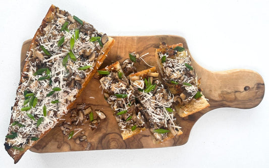 The Garlic Bread Chronicles, Part 1: An Umami-Rich Miso Mushroom Garlic Bread